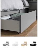 Malm bedlade grijs (nieuw - in verpakking), Huis en Inrichting, Ophalen, Eenpersoons, Nieuw, Overige maten