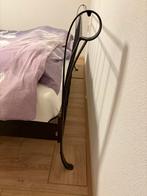 Zwart Metalen Bed 180x200cm, Ophalen, Zwart, Tweepersoons, 180 cm