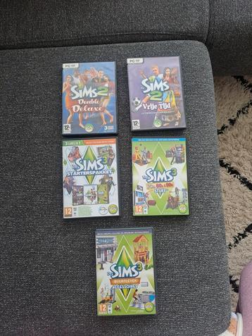 Sims 2 en Sim 3 PC game pakketten beschikbaar voor biedingen