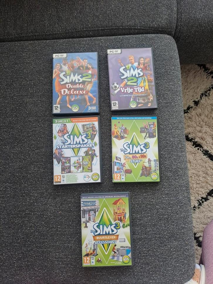 Sims 2 en Sim 3 PC game pakketten, Spelcomputers en Games, Games | Pc, Gebruikt, Simulatie, 1 speler, Vanaf 12 jaar, Eén computer