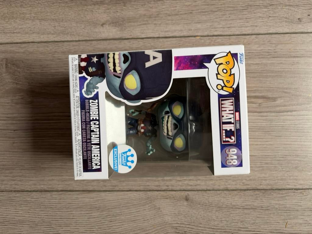 Funko Pop Marvel - Zombie Captain America, Ophalen of Verzenden, Zo goed als nieuw