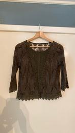 Dames shirt donker groen Maat S, Ophalen of Verzenden, Korte mouw, Maat 36 (S), Gedragen