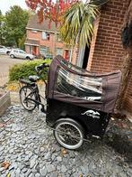 Cangoo bakfiets inc. Maxi cosi drager +regenhuif + regenhoes, Fietsen en Brommers, Fietsen | Bakfietsen, Gebruikt, Elektrisch