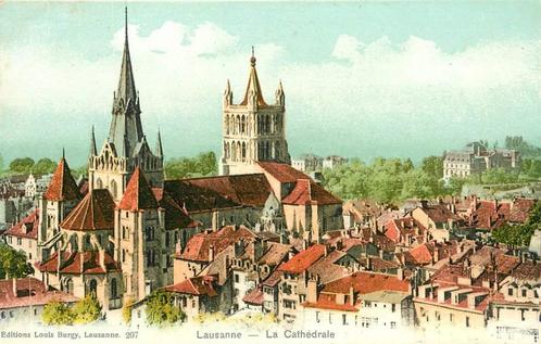 (381-201-019) Lausanne La Cathedrale, Verzamelen, Ansichtkaarten | Buitenland, Overig Europa, Verzenden