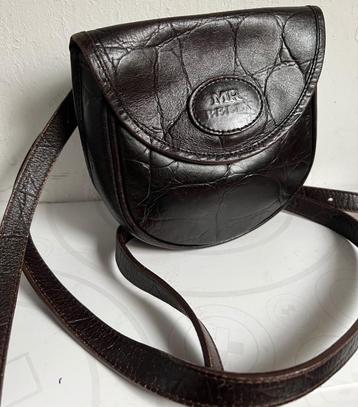 Mr Belly. Leren crossbody/schoudertasje.  beschikbaar voor biedingen