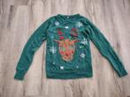 Prachtige groene Kersttrui, maat S. Gebreide look trui Kerst, Onb, Ophalen of Verzenden, Onb, Maat 36 (S)