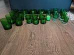 Groene Glazen Set, Luminarc, Ophalen of Verzenden, Gebruikt, Overige stijlen, Kop(pen) en/of Schotel(s)