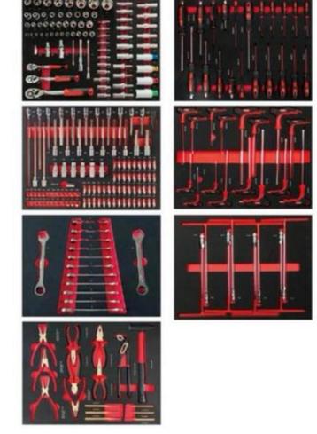 NIEUW set foam inlay modules 7 stuks doppenset ratelset beschikbaar voor biedingen