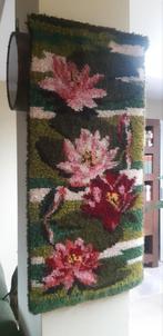 Mooi vintage wandkleed met lotusbloemen 87x40 cm, Huis en Inrichting, Woonaccessoires | Wanddecoraties, Ophalen of Verzenden, Zo goed als nieuw