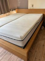 IKEA Malm bed 160x200, Ophalen, Bruin, Tweepersoons, Zo goed als nieuw