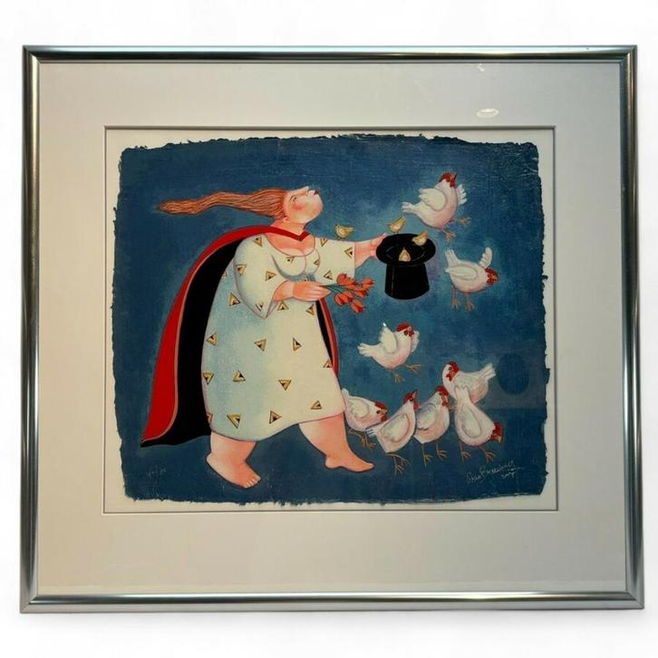 Ada Breedveld (1944), zeefdruk, Antiek en Kunst, Kunst | Litho's en Zeefdrukken, Ophalen of Verzenden