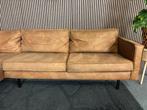 GRATIS LEVERING Loungebank Cognac 295x160 GEREINIGD, Huis en Inrichting, Banken | Bankstellen, 250 tot 300 cm, Stof, Hoekbank
