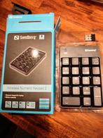 Sandberg Wireless Numeric Keypad 2, Computers en Software, Toetsenborden, Ophalen of Verzenden, Zo goed als nieuw, Sandberg