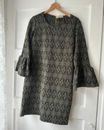 stijlvol barok print jurk wijde mouwen Flygirl M 38 40, Ophalen of Verzenden, Zo goed als nieuw, Maat 38/40 (M), Groen