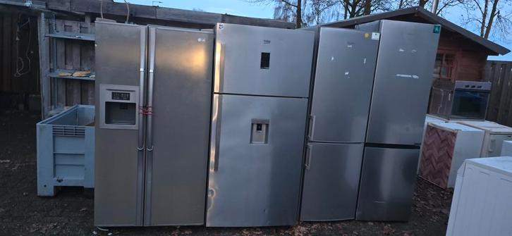 Grote partij koelkasten met defect, Witgoed en Apparatuur, Koelkasten en IJskasten, Met aparte vriezer, 200 liter of meer, 160 cm of meer