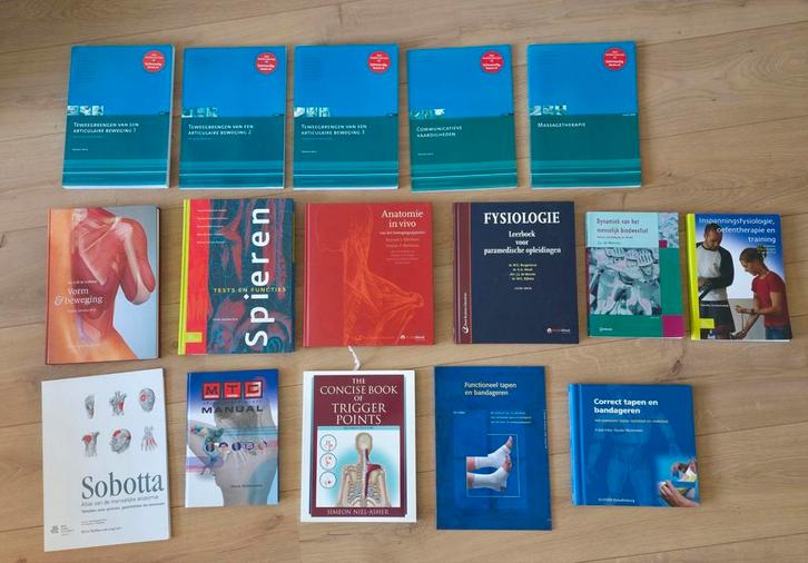 Diverse studieboeken fysiotherapie, Boeken, Wetenschap, Zo goed als nieuw, Ophalen of Verzenden