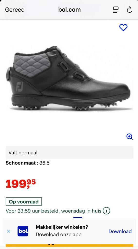 FootJoy Winter Golfschoenen Dames Maat 40, Sport en Fitness, Golf, Zo goed als nieuw, Schoenen, Ophalen of Verzenden