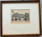 Mooie ingelijst gravure van keizersgracht A'dam door FB., Verzenden