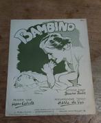 Bladmuziek Bambino tekst Bruno Balz., Muziek en Instrumenten, Bladmuziek, Ophalen of Verzenden, Artiest of Componist