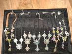 Partij kettingen NIEUW. Incl. Luxe display., Sieraden, Tassen en Uiterlijk, Kettingen, Ophalen of Verzenden, Nieuw, Zilver, Overige materialen