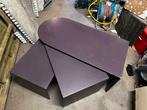 Leolux cyclo salontafel aubergine, vintage, Huis en Inrichting, Tafels | Salontafels, Ophalen, Gebruikt, 100 tot 150 cm, 50 tot 100 cm