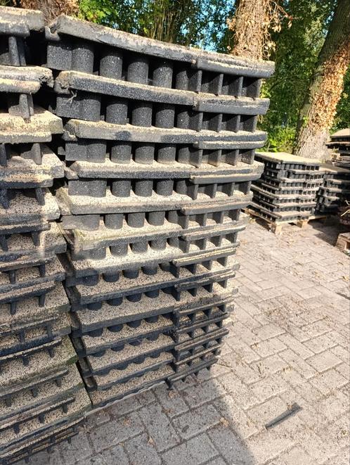 Rubber Tegels 60x60x10cm - Ideaal voor Paardebox, Tuin, Gym, Tuin en Terras, Deurmatten, Gebruikt, Rubber, Schoonloopmat, Binnen