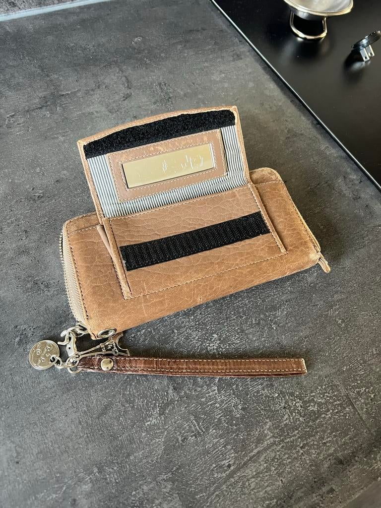 Mooie LouLou portemonnee, Overige merken, Gebruikt, Bruin, Ophalen of Verzenden