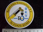 sticker barneveldse kraanverhuur logo BKV barneveld, Verzenden, Zo goed als nieuw, Bedrijf of Vereniging