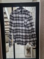 Te koop zwart/wit heren overhemd, maat M, merk Sustain, Kleding | Heren, Wit, Zo goed als nieuw, Sustain, Halswijdte 39/40 (M)