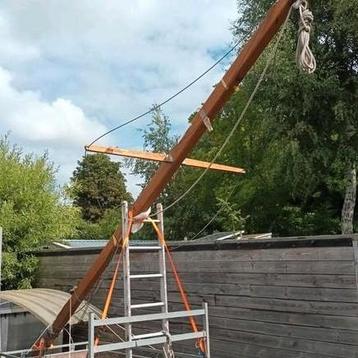 zware houten kotter mast beschikbaar voor biedingen