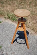 Houten draaikruk, Huis en Inrichting, Ophalen, Gebruikt, In hoogte verstelbaar, Nvt