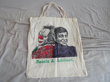 Bassie en Adriaan zeldzame linnen tas gesigneerd door Bassie beschikbaar voor biedingen