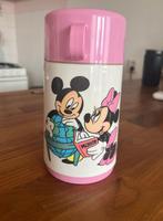 vintage thermofles Mickey en Minnie mouse, Mickey Mouse, Gebruikt, Ophalen of Verzenden, Servies