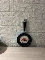 Klok als koekenpan, Ophalen of Verzenden, Zo goed als nieuw, Wandklok