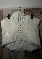 Vintage mooi corset met baleinen, striksluiting, mooie stof, Antiek en Kunst, Ophalen of Verzenden
