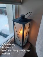 Sfeervolle lantaarn lamp, Huis en Inrichting, Lampen | Vloerlampen, Gebruikt, Ophalen of Verzenden, Landelijk, Glas
