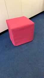 Stoffen poef, Huis en Inrichting, Ophalen of Verzenden, Gebruikt, Rond, Minder dan 50 cm