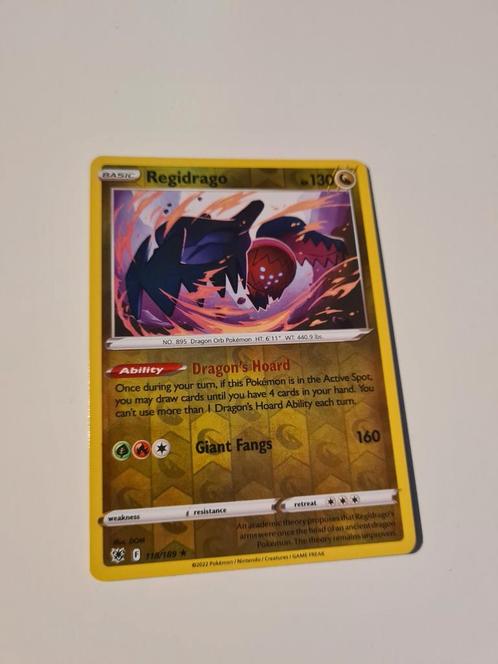 Regidrago Reverse Holo 118/189, Hobby en Vrije tijd, Verzamelkaartspellen | Pokémon, Zo goed als nieuw, Losse kaart, Ophalen of Verzenden