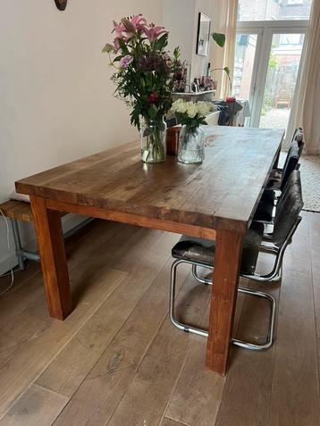 Massief houten tafel teak  beschikbaar voor biedingen