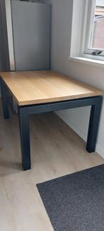Eetkamer tafel, massief eiken, Huis en Inrichting, Ophalen, Gebruikt, Minder dan 4 stoelen