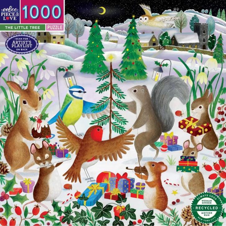 eeBoo - The Little Tree - 1000 stukjes, Hobby en Vrije tijd, Denksport en Puzzels, Nieuw, Legpuzzel, 500 t/m 1500 stukjes, Ophalen of Verzenden