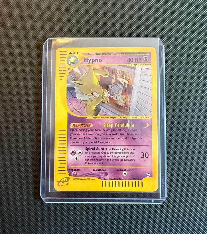 Hypno - Aquapolis - #H12, Hobby en Vrije tijd, Verzamelkaartspellen | Pokémon, Zo goed als nieuw, Losse kaart, Foil, Ophalen of Verzenden