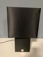 Zwarte tafellamp schemerlamp vierkant, Minder dan 50 cm, Zwarte schemerlamp vierkant model Jan des Bouvrie., Zo goed als nieuw
