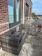 Wicker loungeset, Tuin en Terras, Tuinsets en Loungesets, Ophalen, 4 zitplaatsen, Zo goed als nieuw, Loungeset