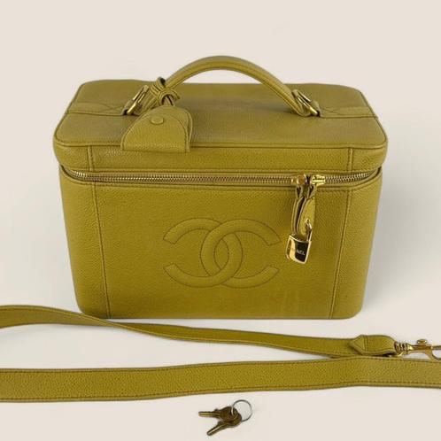 Chanel vanity schoudertas caviar authentiek, Sieraden, Tassen en Uiterlijk, Tassen | Schoudertassen, Gebruikt, Leer, Ophalen of Verzenden