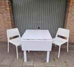 Nordviken Ikea klaptafel eettafel Teodores stoelen set wit, Huis en Inrichting, Ophalen, Rechthoekig