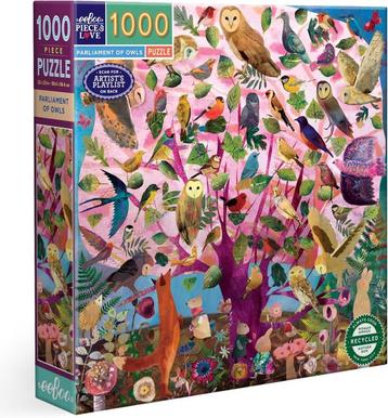 eeBoo - Parliament of Owls - 1000 stukjes beschikbaar voor biedingen
