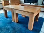 Twee 2 houten vierkante salontafels met lade., Ophalen, Gebruikt, 50 tot 100 cm, Vierkant