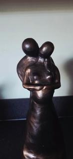 Bronzen beeld: Zwangere vrouw met partner.  3 andere beelden, Antiek en Kunst, Kunst | Beelden en Houtsnijwerken, Ophalen of Verzenden