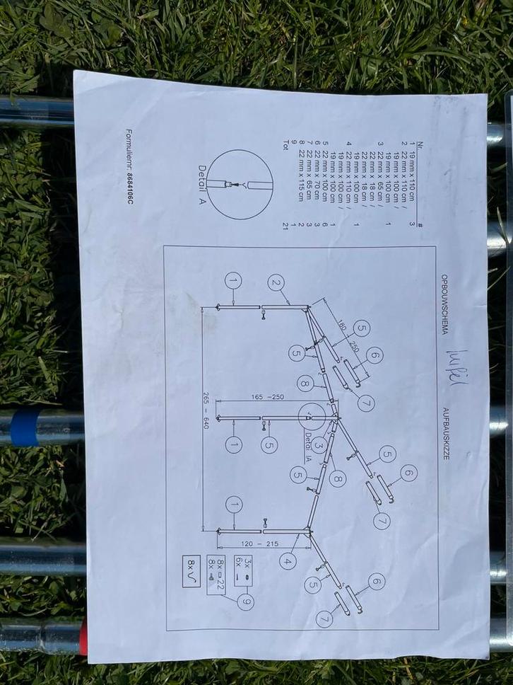 Reda luifel inclusief wanden en 2 sets stokken, Caravans en Kamperen, Voortenten en Luifels, Gebruikt, Ophalen of Verzenden
